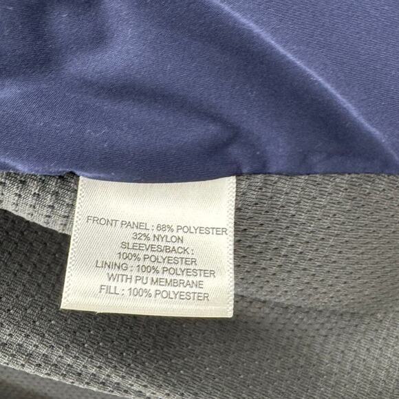 Peter Millar Crown Sport Performance Flannel Men's Blue & Gray Zip Up Jacket - M - Picture 8 of 8